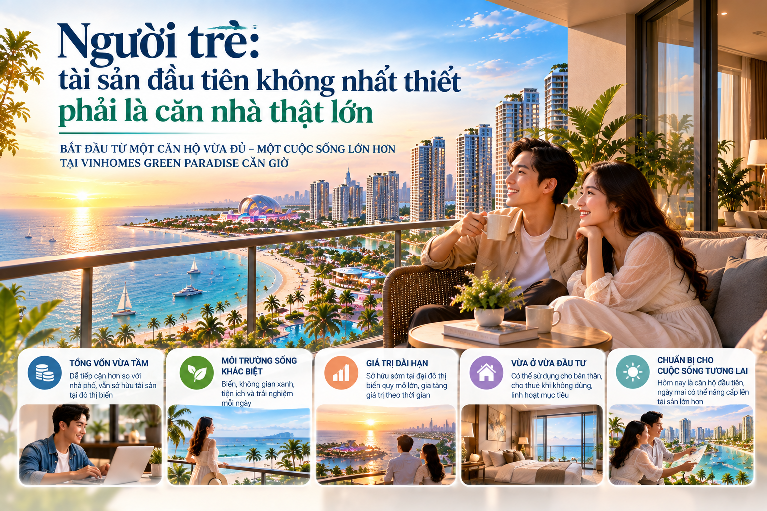 NGười trẻ chỉ cần 1 căn hộ biển